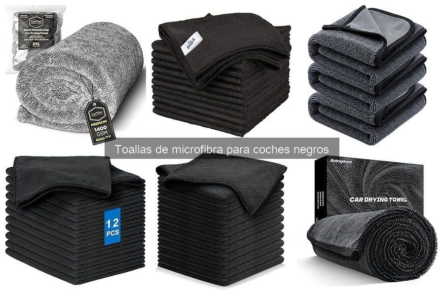 Ofertas en toallas de microfibra para coches negros