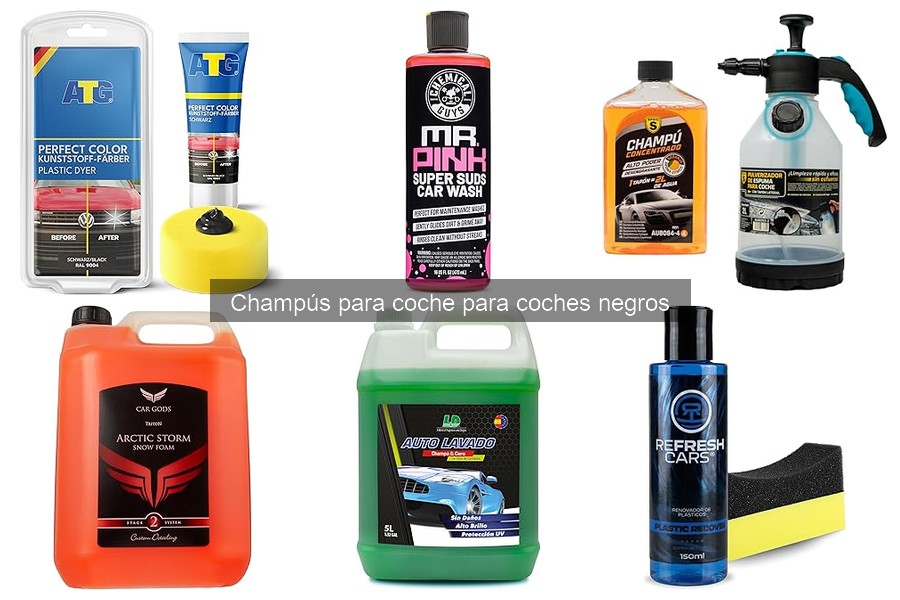 Opiniones sobre champús para coches negros: ¿Cuál elegir?