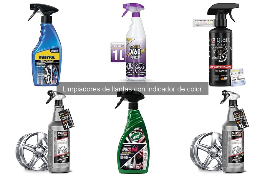 Opiniones sobre limpiadores de llantas con indicador de color