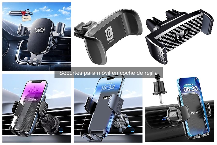 ** Opiniones sobre soportes de móvil en coche de rejilla