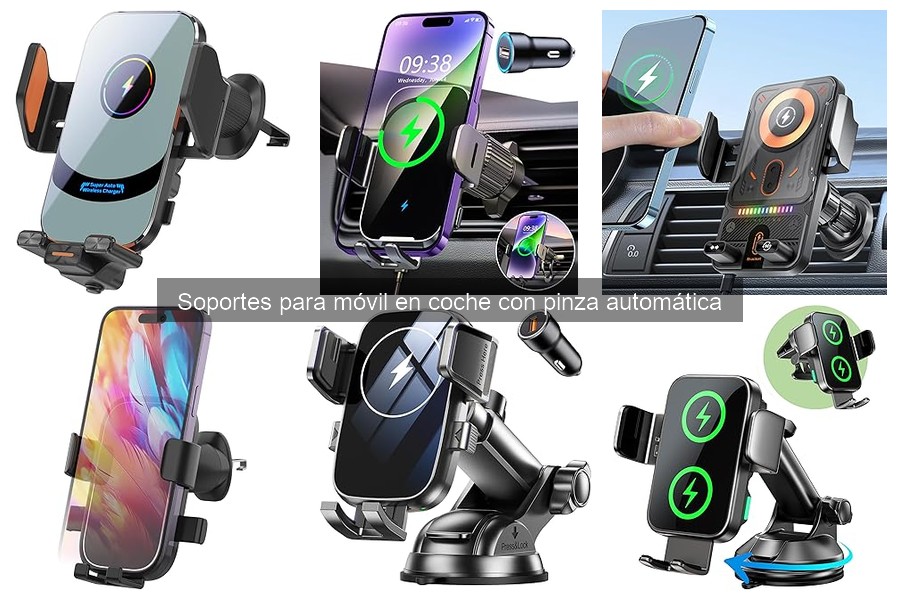Opiniones sobre soportes para móvil en coche con pinza automática