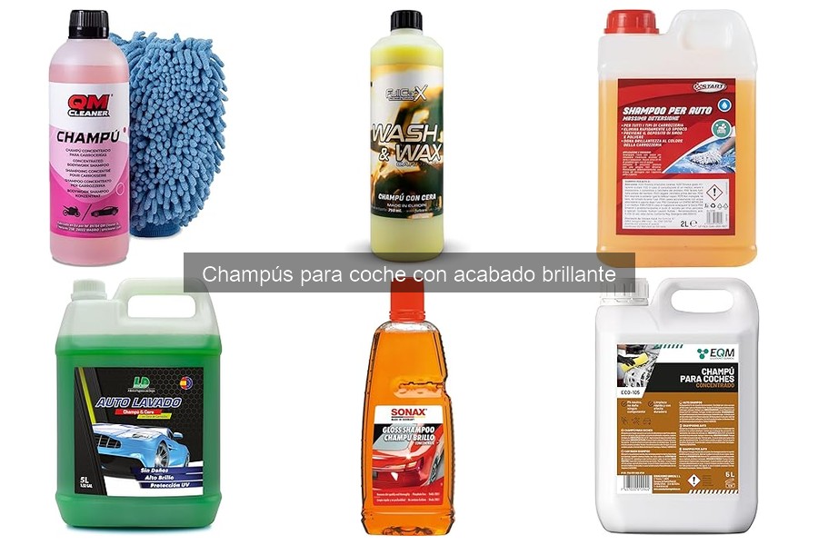 Precios de champús para coche con acabado brillante
