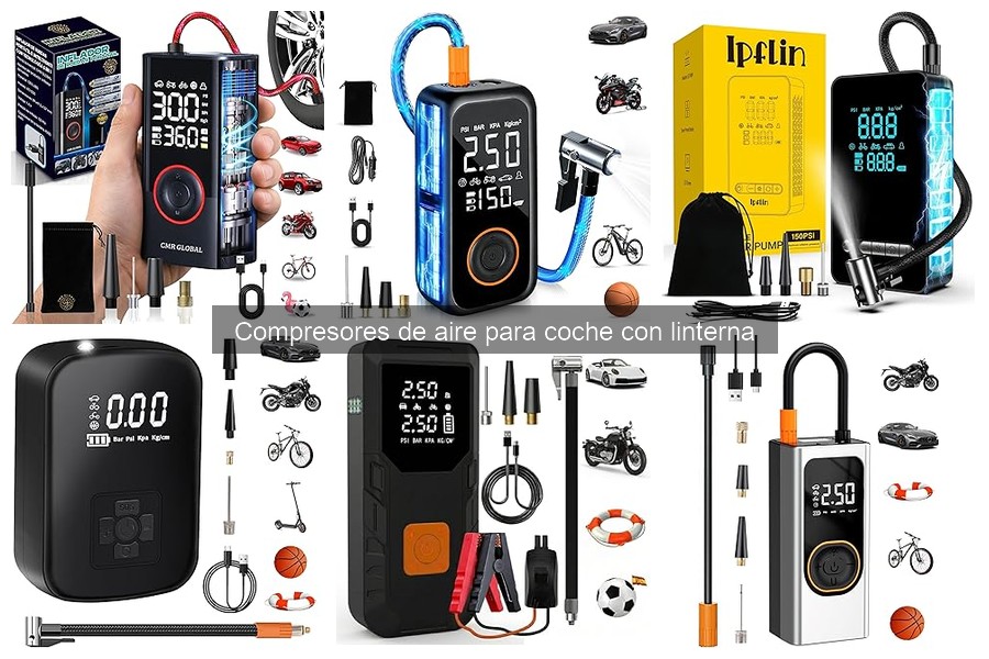 Precios de compresores de aire para coche con linterna