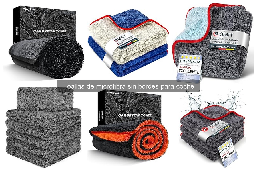 Precios promedio de toallas de microfibra sin bordes para coche