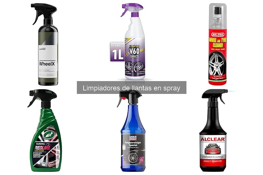 Problemas comunes con limpiadores de llantas en spray