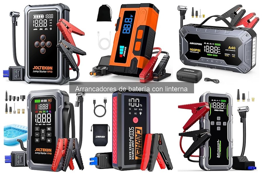Problemas comunes en arrancadores de batería con linterna
