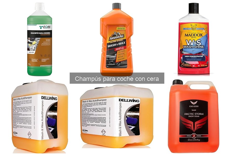 Productos a evitar al usar champús con cera para coche