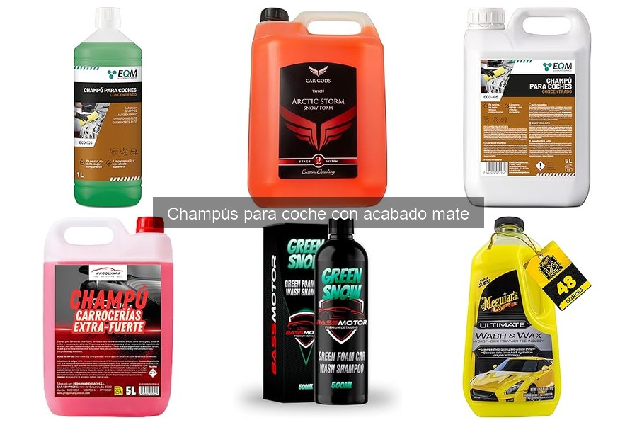 ¿Qué es un champú para coche con acabado mate?