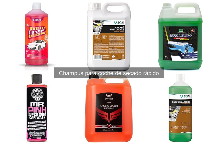 ¿Qué es un champú para coche de secado rápido?