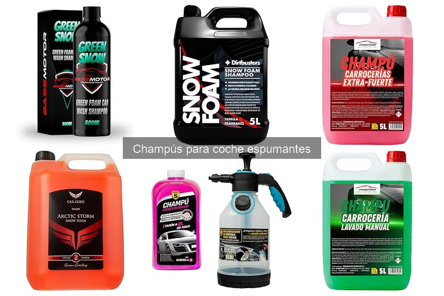 ¿Qué es un champú para coche espumante? Características y Tips