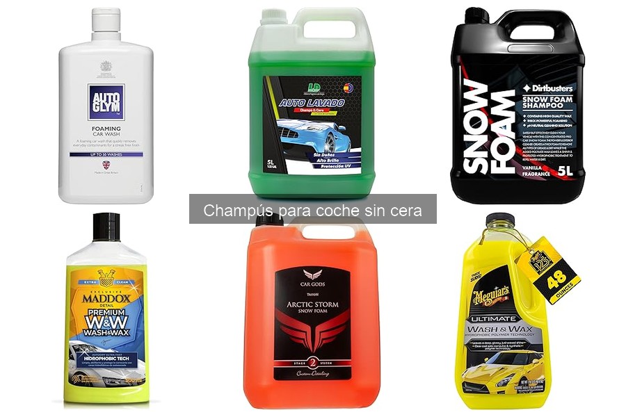 ¿Qué es un champú para coche sin cera? Descúbrelo aquí