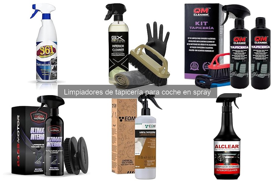 ¿Qué es un limpiador de tapicería en spray para coche?