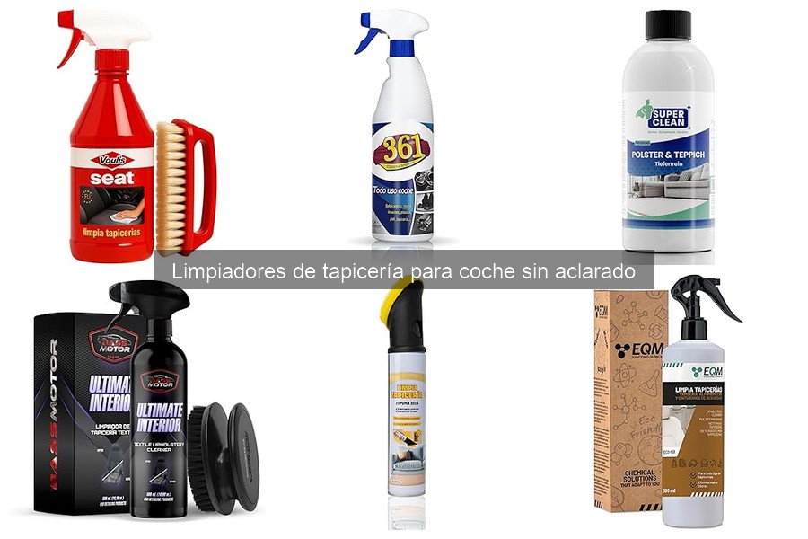 ¿Qué es un limpiador de tapicería para coche sin aclarado?