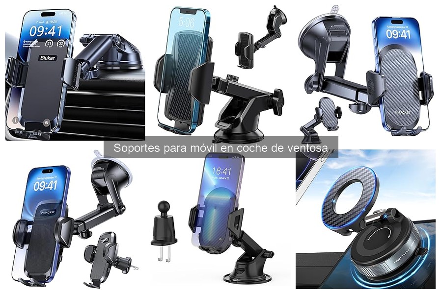 ¿Qué es un soporte para móvil de ventosa en coche?