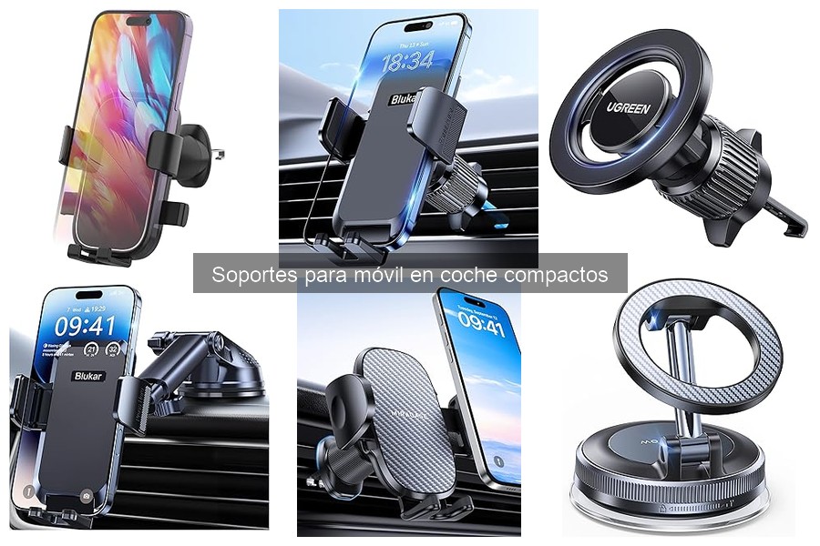 ¿Qué es un soporte para móvil en coche compacto?