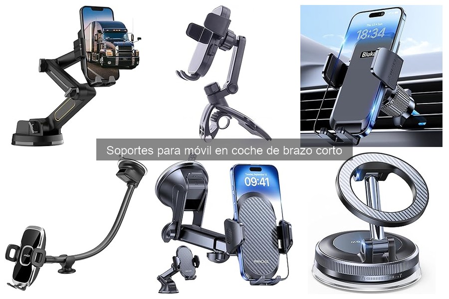 ¿Qué es un soporte para móvil en coche de brazo corto?