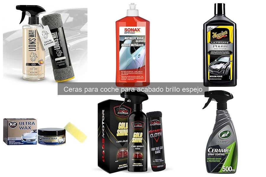 ¿Qué es una cera para coche de acabado brillo espejo?