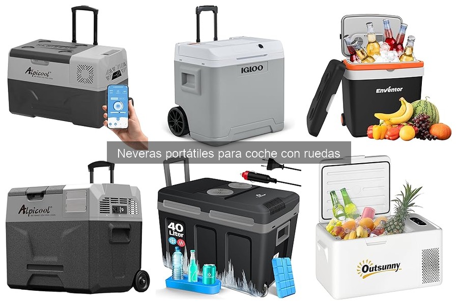 ¿Qué es una nevera portátil para coche con ruedas?