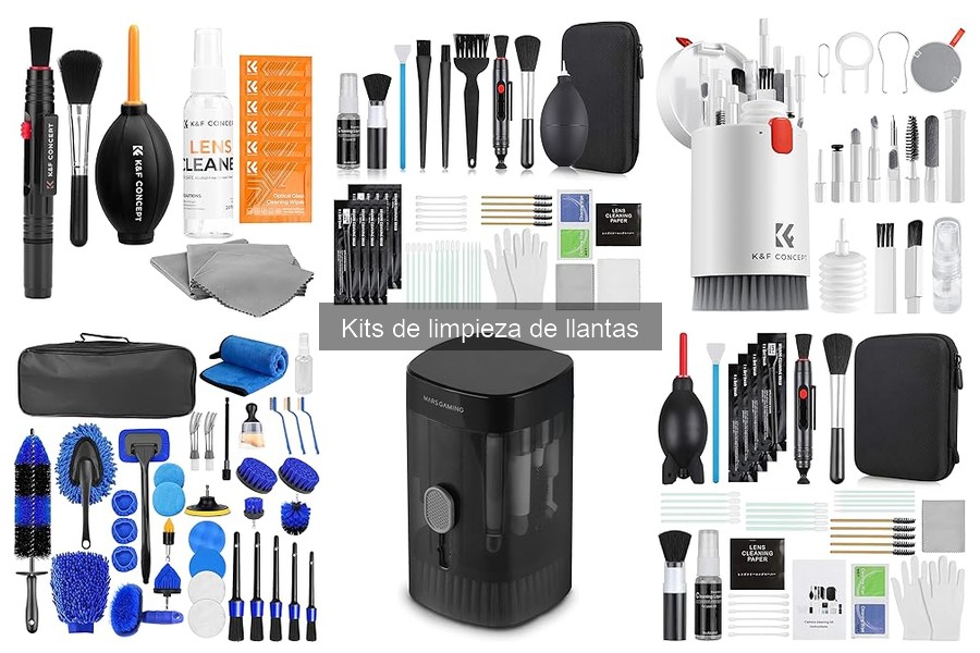 ¿Qué incluye un kit de limpieza de llantas?