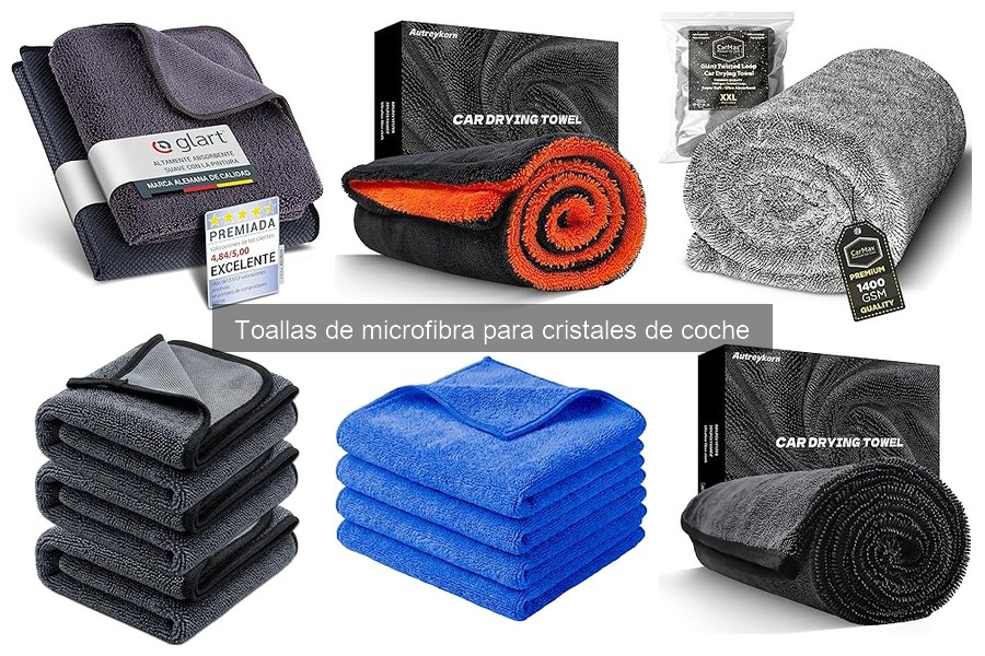 ¿Qué son las toallas de microfibra para cristales de coche?