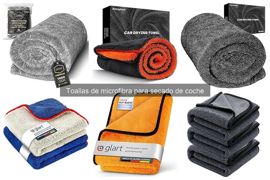 ¿Qué son las toallas de microfibra para secado de coche?