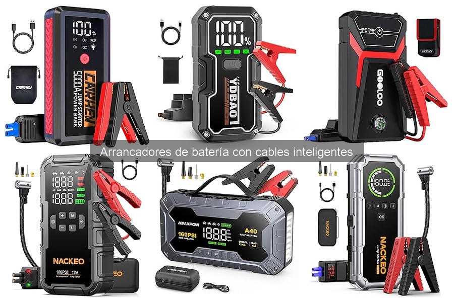 ¿Qué son los arrancadores de batería con cables inteligentes?