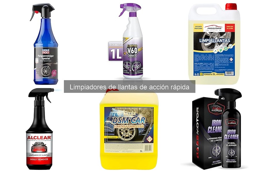 ¿Qué son los limpiadores de llantas de acción rápida?