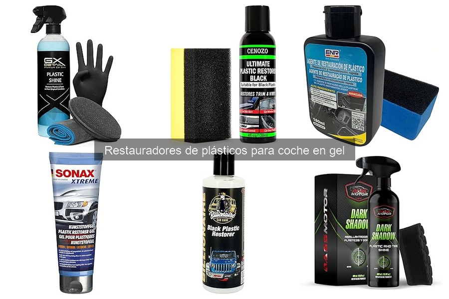 ¿Qué son los restauradores de plásticos para coche en gel?