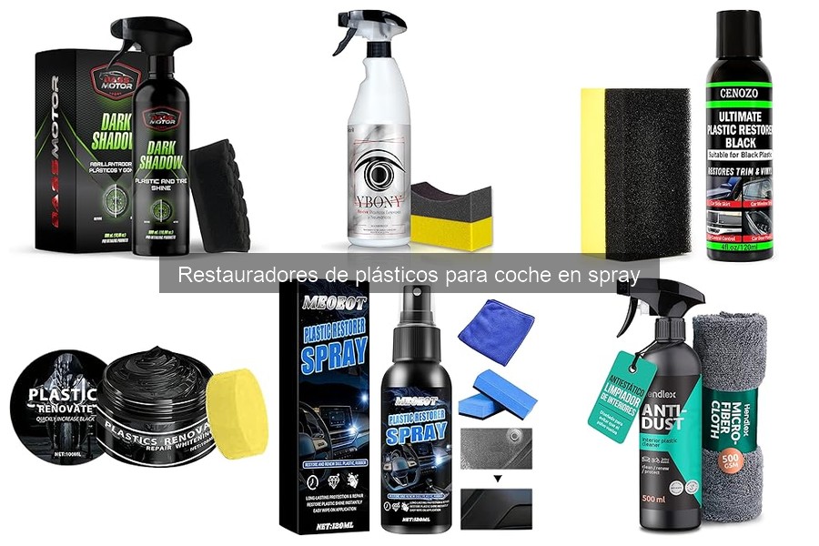 Qué son los restauradores de plásticos para coche en spray