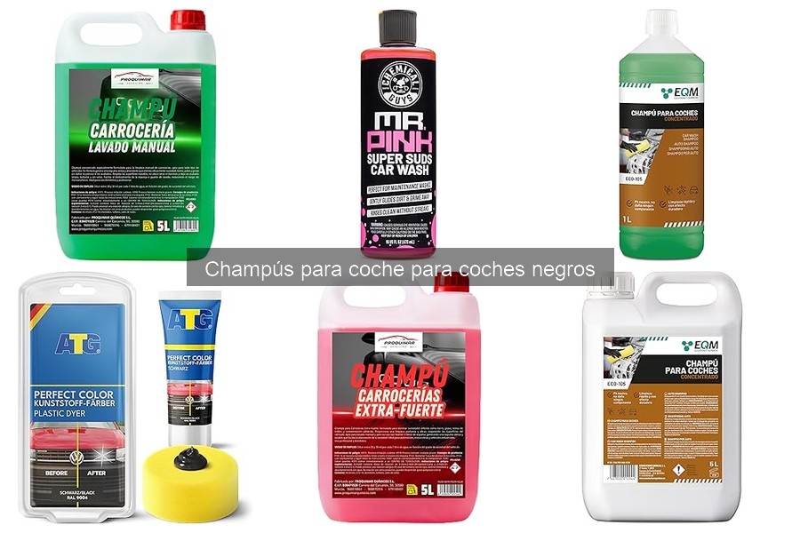 Razones para usar champús específicos para coches negros