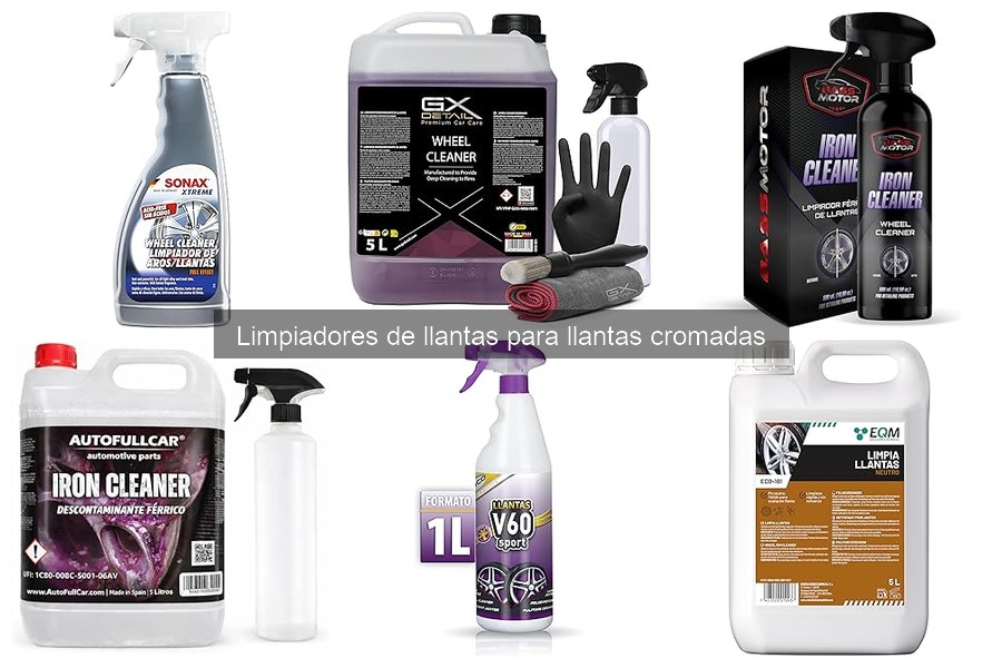 Soluciones si los limpiadores de llantas cromadas no funcionan