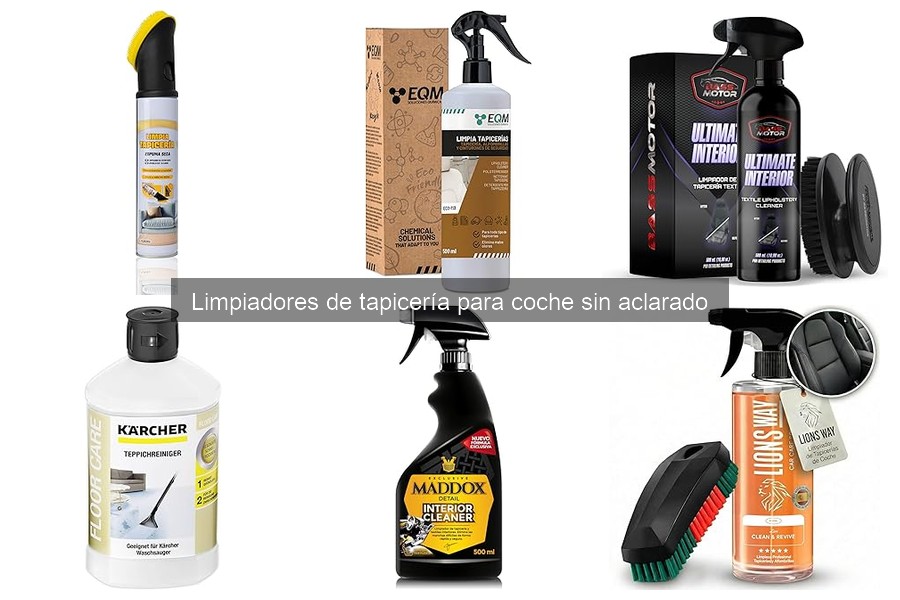 ¿Son seguros los limpiadores de tapicería sin aclarado?
