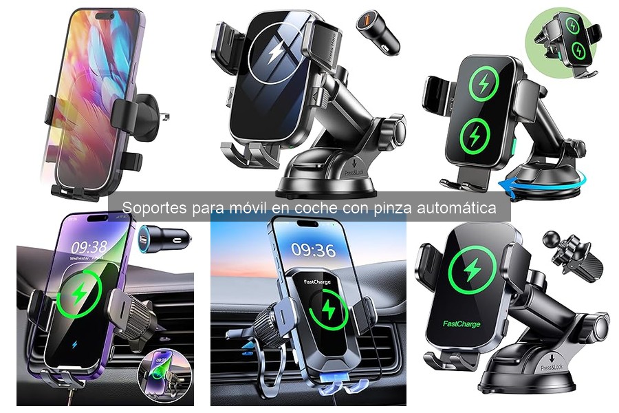 Soporte para móvil en coche con pinza automática: ¿qué es?