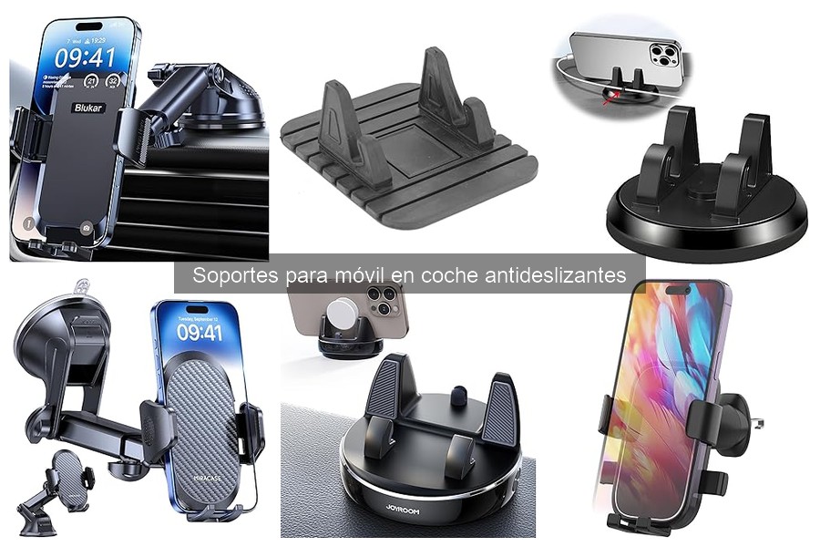 Soportes para móvil antideslizantes en coche: ¿qué son?