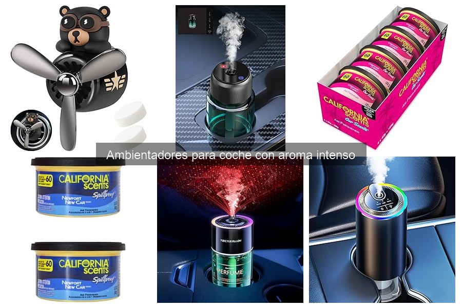 Tipos de ambientadores para coche con aroma intenso