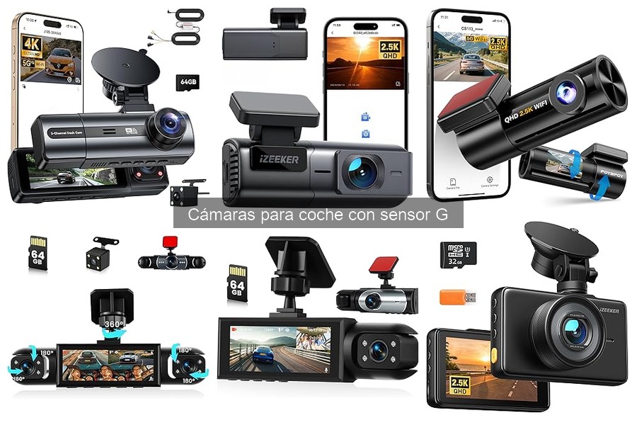 Tipos de cámaras para coche con sensor G: Guía completa
