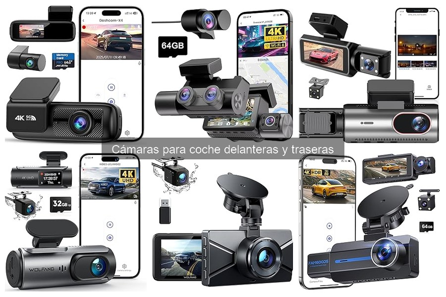 Tipos de cámaras para coche: delantera vs trasera