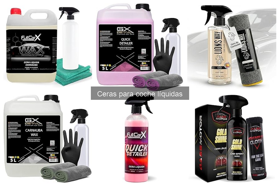Tipos de ceras líquidas para coche: brillo y protección