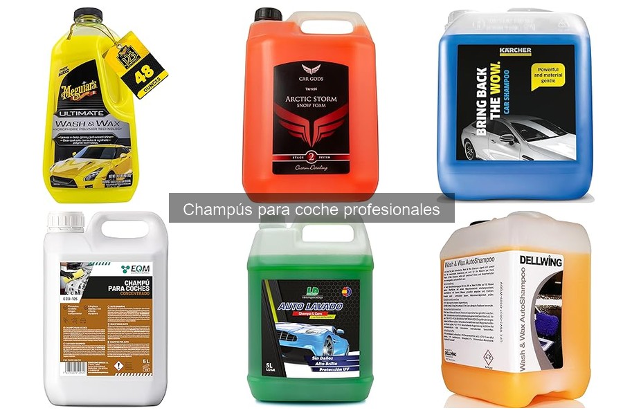 Tipos de champús para coche y sus usos explicados