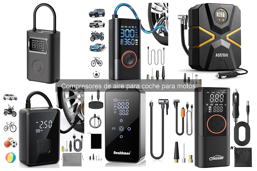 Tipos de compresores de aire para coche y moto: guía completa