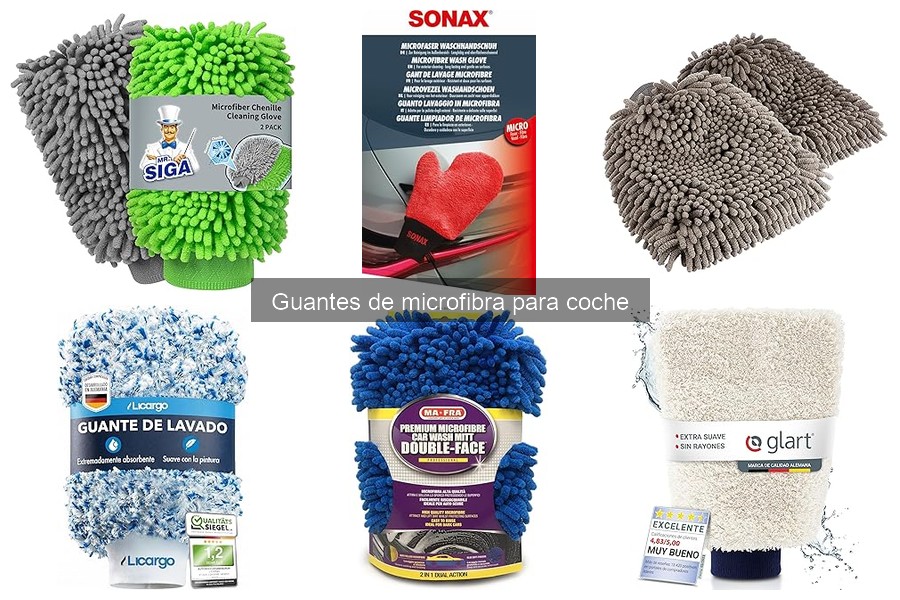 Tipos de guantes de microfibra para coche: guía esencial