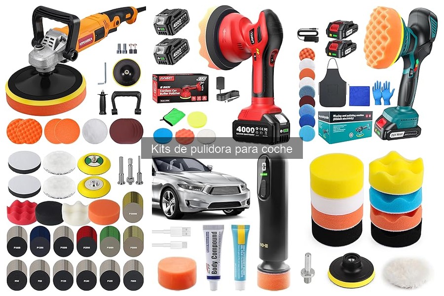 Tipos de kits de pulidora para coche: Guía completa