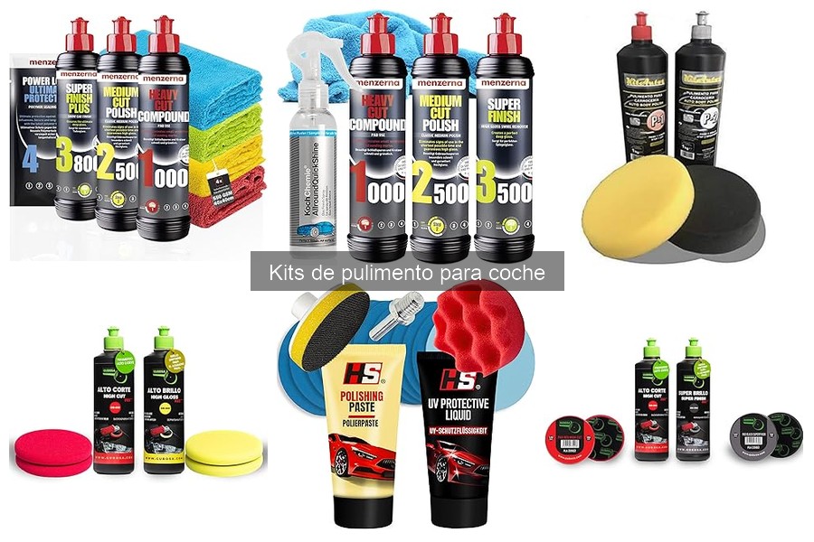 Tipos de kits de pulimento para coche: características y usos