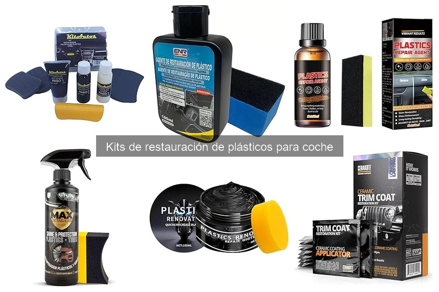 Tipos de kits de restauración de plásticos para coche