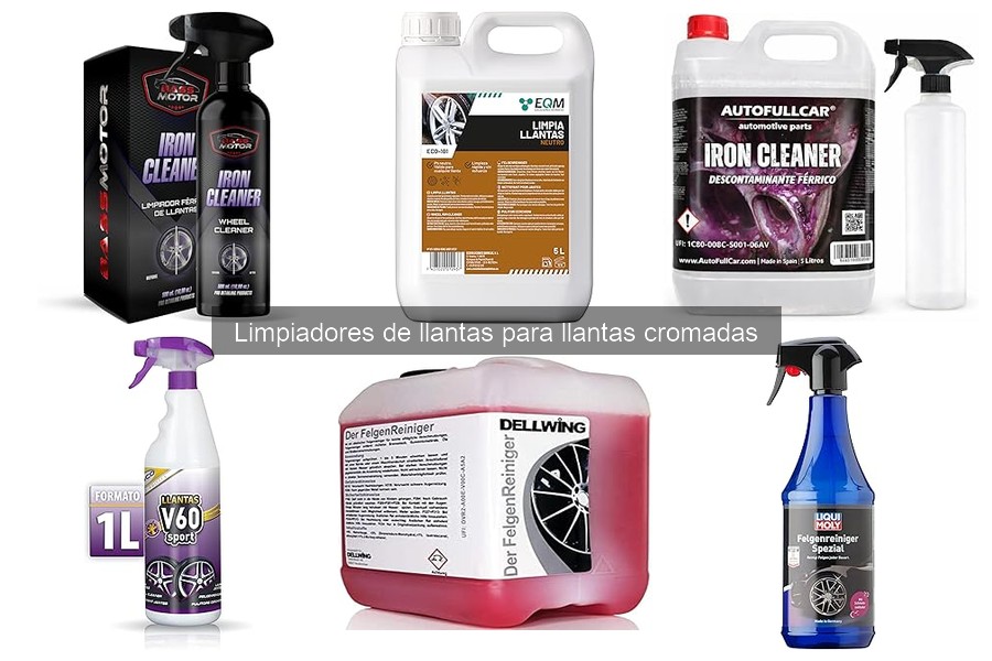Tipos de limpiadores de llantas cromadas: características y usos