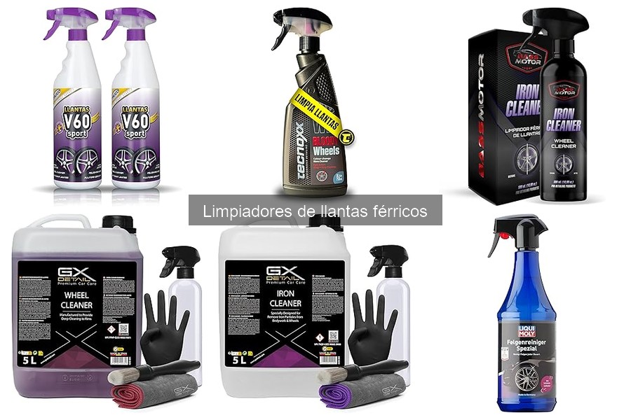 Tipos de limpiadores de llantas férricos para un brillo perfecto