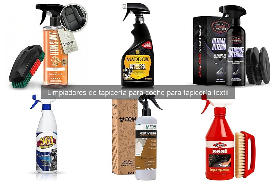 Tipos de limpiadores de tapicería para coche: Espumas, líquidos y wipes