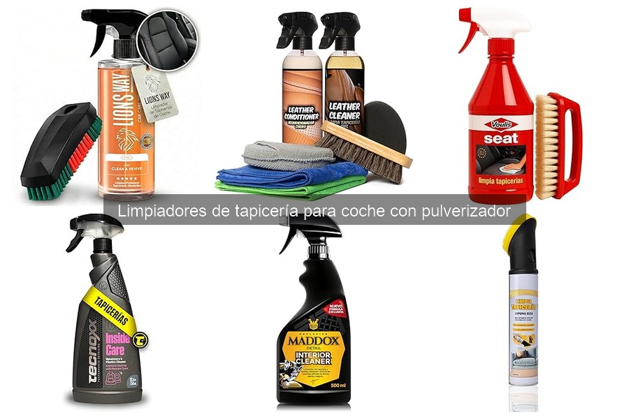 Tipos de Limpiadores de Tapicería para Coche: Guía Completa