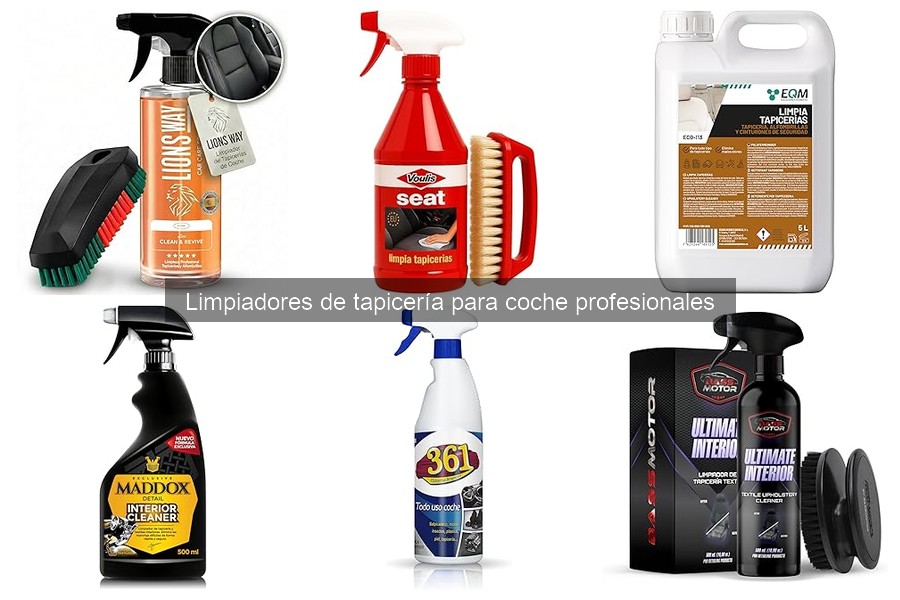 Tipos de limpiadores de tapicería para coche y sus características