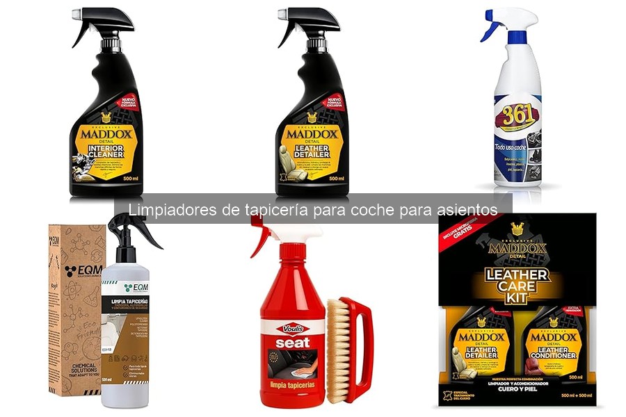 Tipos de limpiadores de tapicería para coches: guía completa
